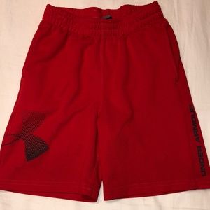 Under Armor boys red shorts
